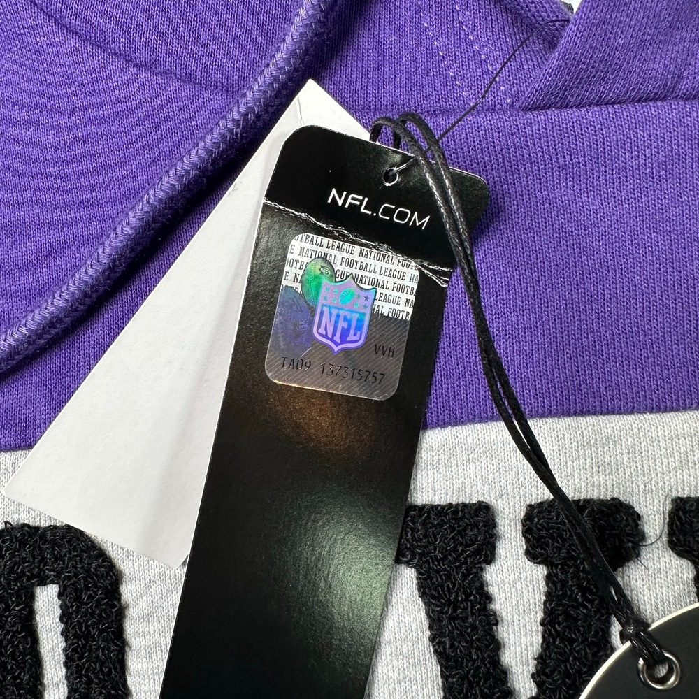 Darius Rucker x Fanatics Baltimore Ravens Hoodie Mens L Purple Gray NFL Pullover - Picture 4 of 13